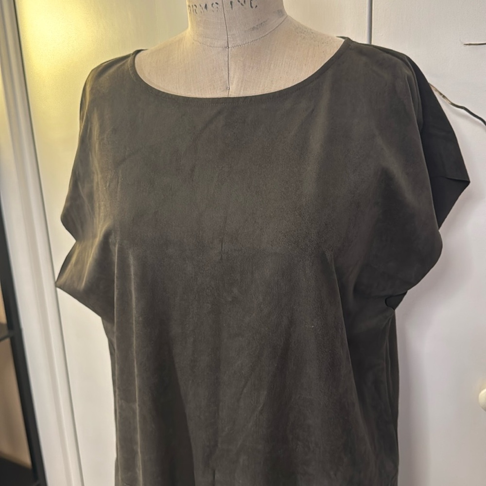 Wilfred Free Nori dress in gray - cap sleeve midi - Picture 2 of 6